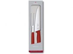 Victorinox Tranchierset Swiss Classic Rot/Silber