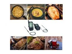 TFA Dostmann Funk-Fleischthermometer Küchen-Chef Twin -Brack Grill Geschaft 181807446 xxl