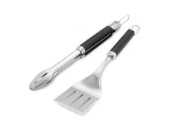 Weber Grillbesteck-Set Precision 2-teilig, Silber -Brack Grill Geschaft 194815700 xxl