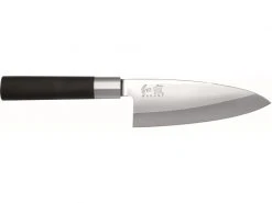Kai Küchenmesser Wasabi Deba 15 cm Schwarz