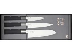 Kai Messer-Set Wasabi 3 tlg. Schwarz