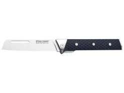 Steak Champ Kochmesser Folder 12 cm Schwarz/Silber