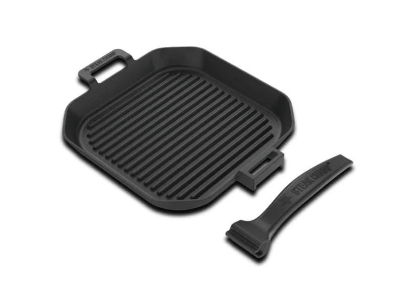 Steak Champ Grillpfanne Gusseisen 26 cm 2 Steak Champ Grillpfanne Gusseisen 26 cm – Bild 2