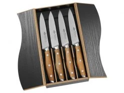 Steak Champ Steakmesser-Set 4 Stück, Akazienholz