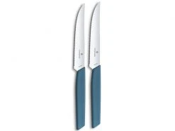 Victorinox Steakmesser-Set Swiss Modern 2 Stück, Blau