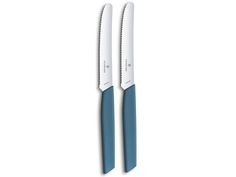 Victorinox Tafelmesser Swiss Modern 2 Stück, Blau 1 Victorinox Tafelmesser Swiss Modern 2 Stück, Blau
