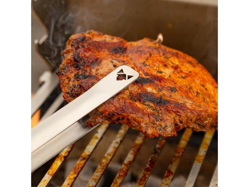 Fennek Grill Grillzange klein Silber 2 Fennek Grill Grillzange klein Silber – Bild 2