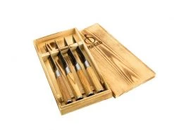 Forged Steakmesser-Set Olive 4-teilig, Olivenholz