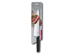 Victorinox Tranchiermesser Swiss Modern 25 cm, Schwarz -Brack Grill Geschaft 209227026 xxl