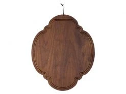 Dutchdeluxes Schneidebrett Walnuss Oval, 26 x 32 cm