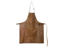 Dutchdeluxes Grillschürze BBQ Vintage Leder, Cognac
