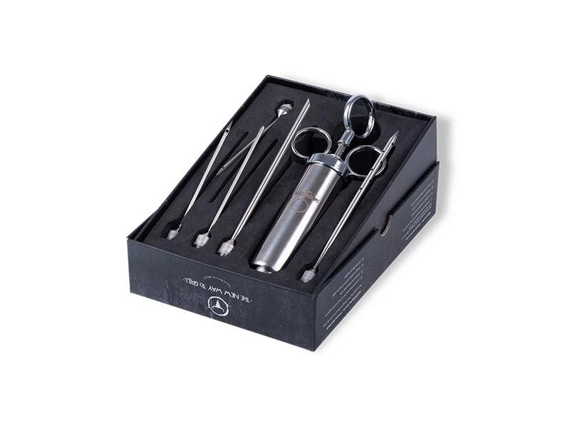 Moesta BBQ Marinierspritze 5 Stück, Silber 2 Moesta BBQ Marinierspritze 5 Stück, Silber – Bild 2