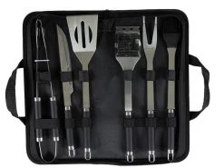 COCON Grillbesteck-Set BBQ, 6-teilig, Silber