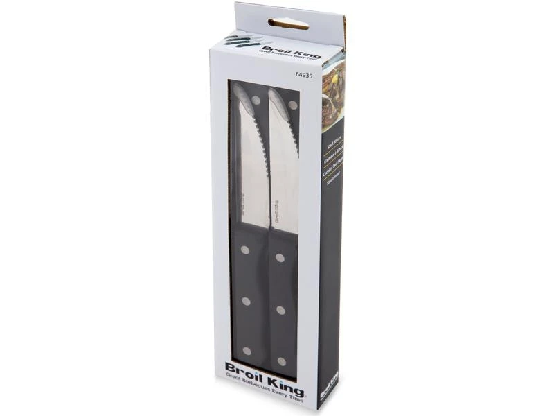 Broil King Steakmesser-Set 4 Stück, Schwarz 2 Broil King Steakmesser-Set 4 Stück, Schwarz – Bild 2