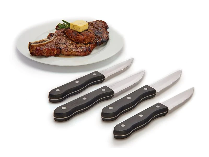 Broil King Steakmesser-Set 4 Stück, Schwarz 4 Broil King Steakmesser-Set 4 Stück, Schwarz – Bild 4