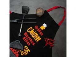 Sheepworld Kochschürze Grillen, Chillen, Bierchen killen Schwarz 5 Sheepworld Kochschürze Grillen, Chillen, Bierchen killen Schwarz -Brack Grill Geschaft 220638089 xxl