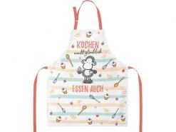 Sheepworld Kochschürze Kochen macht glücklich – essen auch! Mehrfarbig