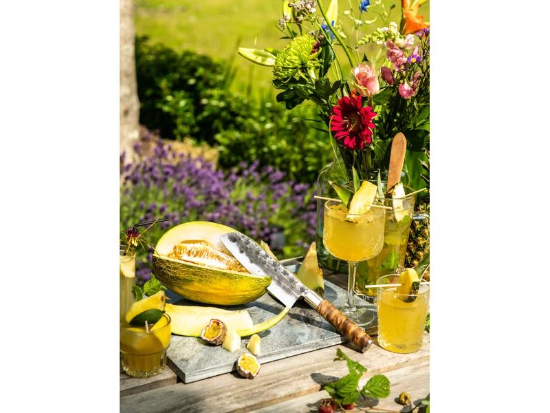 Forged Santokumesser 18 cm, Braun 4 Forged Santokumesser 18 cm, Braun – Bild 4