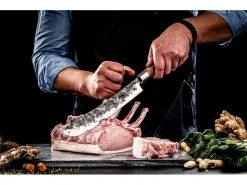 Forged Metzgermesser 25.5 cm, Braun -Brack Grill Geschaft 221309406 xxl