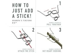 LIGHT MY FIRE GrandPa´s FireFork BIO 2-pack -Brack Grill Geschaft 222101892 xxl