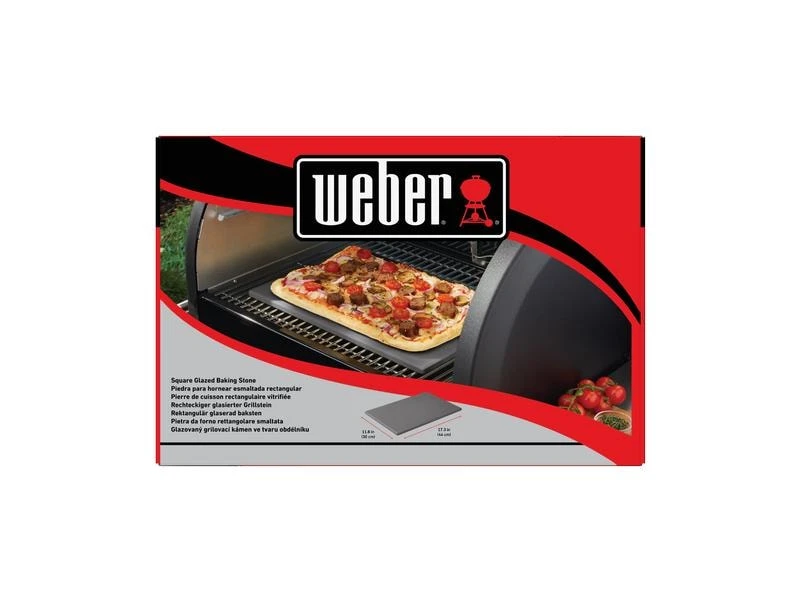 Weber Pizzastein 44 x 30 cm Eckig 2 Weber Pizzastein 44 x 30 cm Eckig – Bild 2