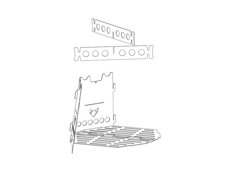 Fennek Grill Erweiterungsset Add-On Hobo Basic, Edelstahl 8 Fennek Grill Erweiterungsset Add-On Hobo Basic, Edelstahl – Bild 8