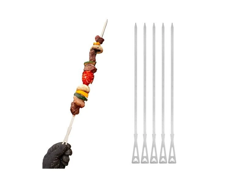 Fennek Grill Grillspiess Set lang, 6 Stück 3 Fennek Grill Grillspiess Set lang, 6 Stück – Bild 3