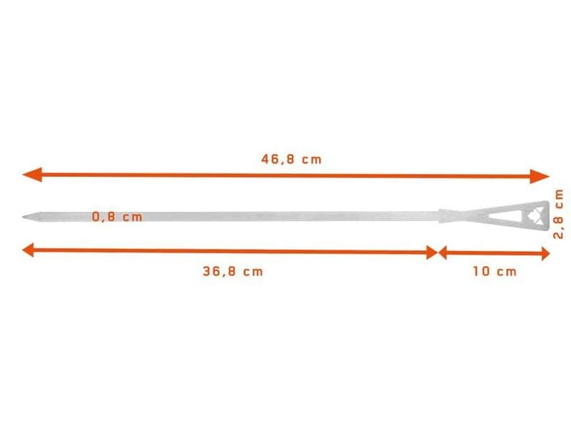 Fennek Grill Grillspiess Set lang, 6 Stück 5 Fennek Grill Grillspiess Set lang, 6 Stück – Bild 5