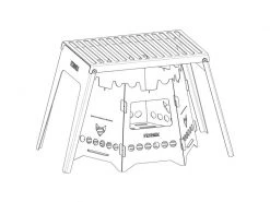 Fennek Grill Klapprost zu Hobo Premium, Edelstahl -Brack Grill Geschaft 230567020 xxl