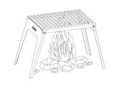 Fennek Grill Klapprost zu Hobo Premium, Edelstahl -Brack Grill Geschaft 230567028 xxl