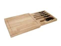 Nouvel Messerset BBQ- und Grill-Messerset, 6 Stück, Schwarz/Silber