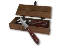 Gense Steakmesser Old Farmer XL 4 Stück, Braun