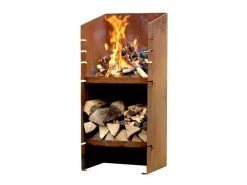 Nouvel Feuersäule Trapez Corten