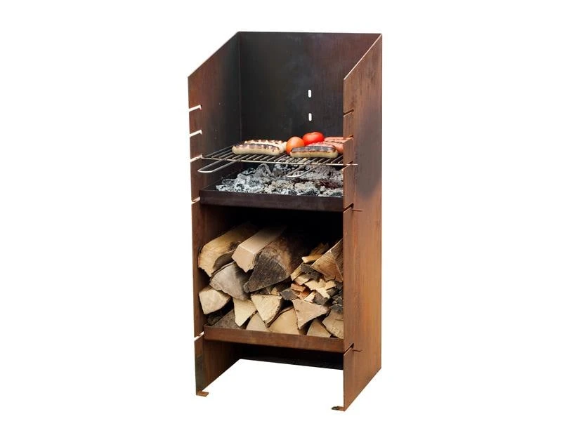 Nouvel Feuersäule Trapez Corten 2 Nouvel Feuersäule Trapez Corten – Bild 2