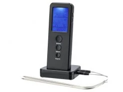 Xavax Bratenthermometer mit Timer, Funksensor, 2 Sonden