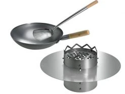Moesta BBQ Grillaufsatz BBQ Wok Komplettpaket für Ø 57 Kugelgrills