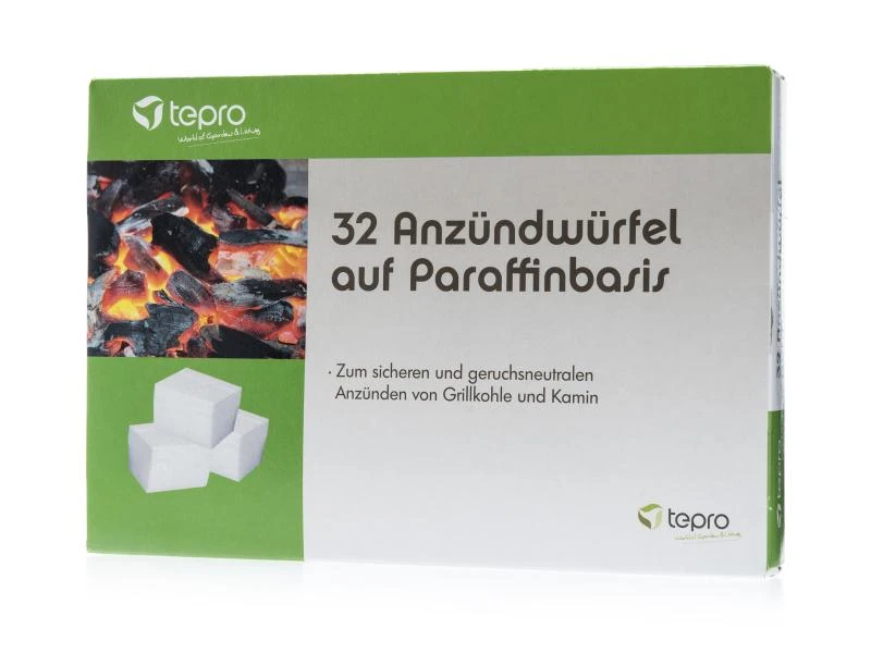 Tepro Anzündwürfel aus Paraffin 32 Stück 1 Tepro Anzündwürfel aus Paraffin 32 Stück