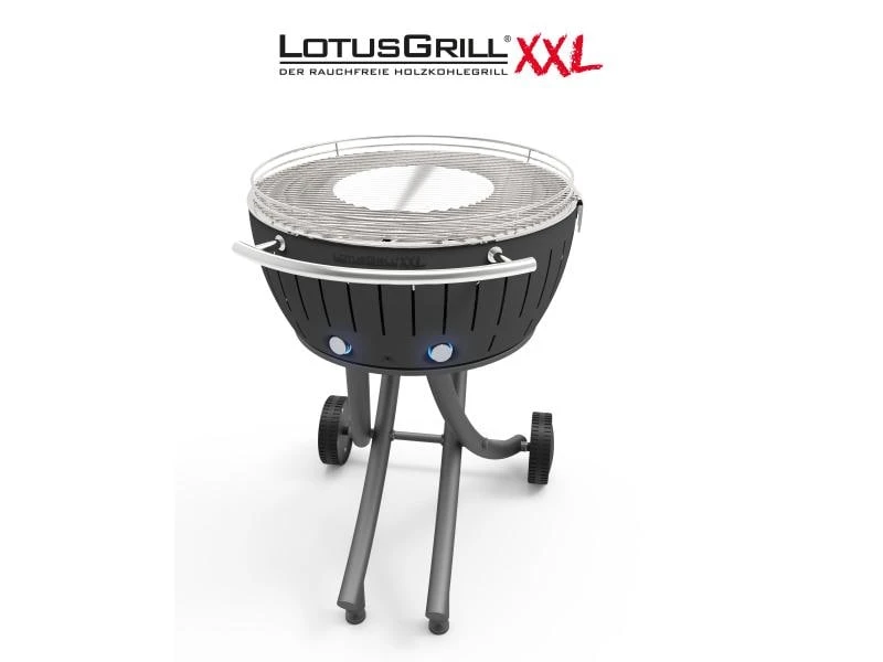 LotusGrill Holzkohlegrill XXL Grau 2 LotusGrill Holzkohlegrill XXL Grau – Bild 2