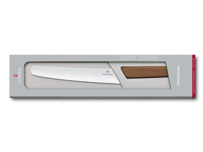 Victorinox Brotmesser Swiss Modern Braun 2 Victorinox Brotmesser Swiss Modern Braun – Bild 2