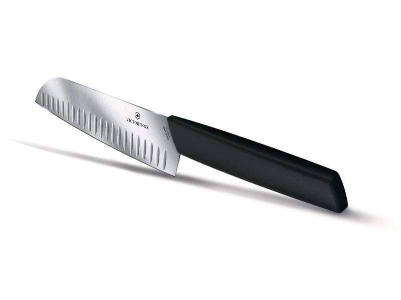 Victorinox Santokumesser Swiss Modern Schwarz 2 Victorinox Santokumesser Swiss Modern Schwarz – Bild 2