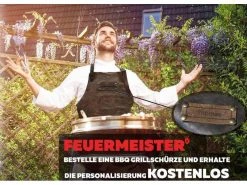 Feuermeister Grillschürze Antikleder, Braun, Grösse 1 -Brack Grill Geschaft 54022801 xxl