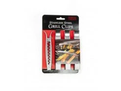 CHARCOAL COMPANION Gemüseklammer 4 Stück, Silber 5 CHARCOAL COMPANION Gemüseklammer 4 Stück, Silber -Brack Grill Geschaft 56150647 xxl