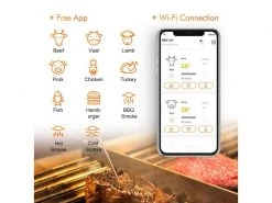 Inkbird Fleischthermometer IBBQ-4T WiFi -Brack Grill Geschaft 56257799 xxl