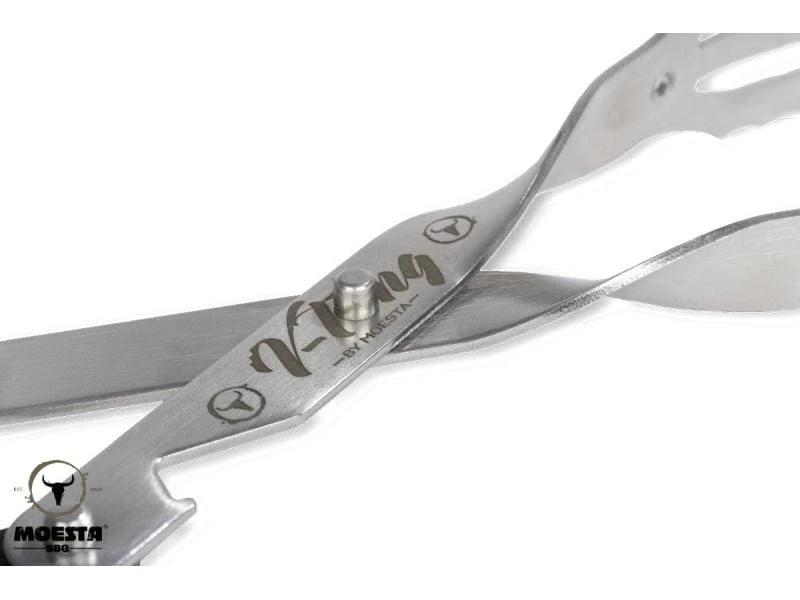 Moesta BBQ Grillzange V-Tong Schwarz 2 Moesta BBQ Grillzange V-Tong Schwarz – Bild 2