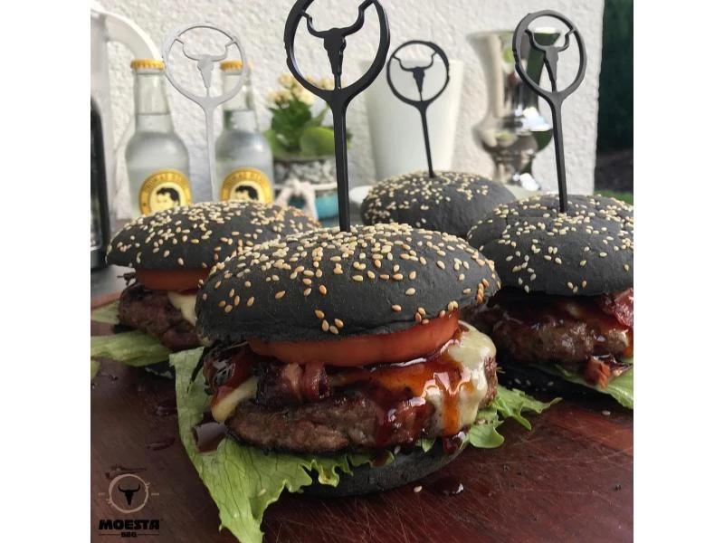 Moesta BBQ Burgerspiesse 6 Stück, Silber 2 Moesta BBQ Burgerspiesse 6 Stück, Silber – Bild 2