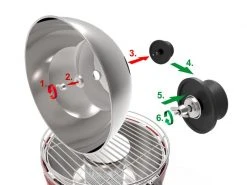 LotusGrill Grill-Deckel Original DK-SS-34 -Brack Grill Geschaft 56326104 xxl