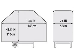 Broil King Abdeckhaube 64" Premium -Brack Grill Geschaft 57328261 xxl
