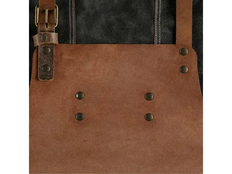 Feuermeister Grillschürze Antikleder, Braun, Grösse 1 5 Feuermeister Grillschürze Antikleder, Braun, Grösse 1 – Bild 5