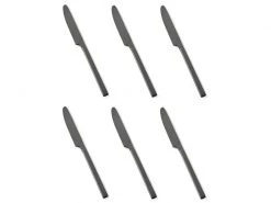 Bitz Tafelmesser 6 Stück, Schwarz