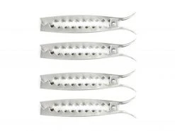 CHARCOAL COMPANION Gemüseklammer 4 Stück, Silber